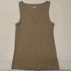 Grey V-Neck Tank Top